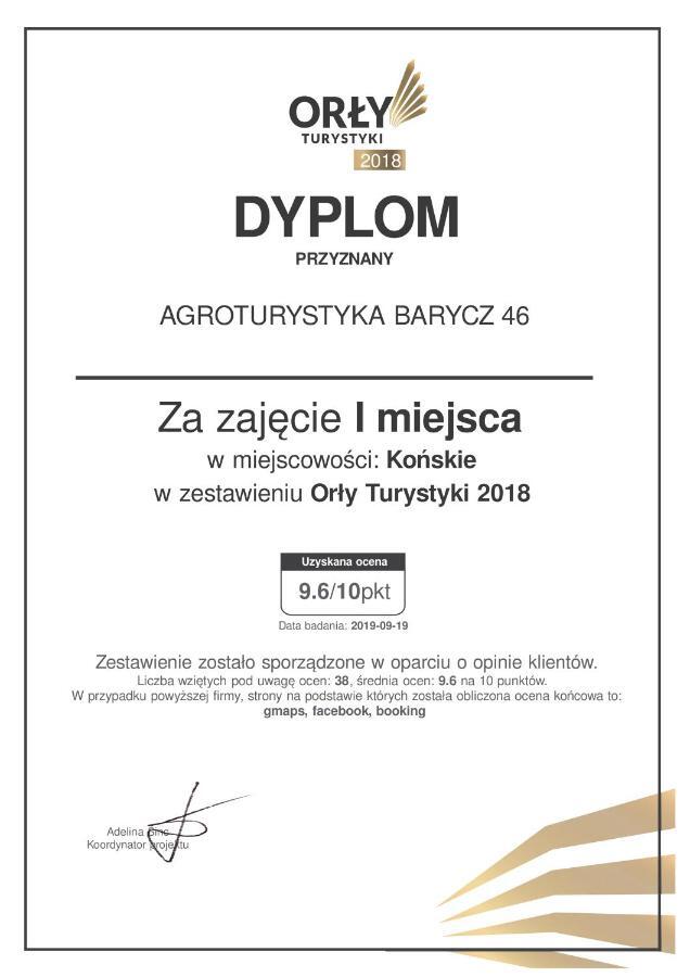 Agroturystyka Barycz 46 Konskie Exterior photo